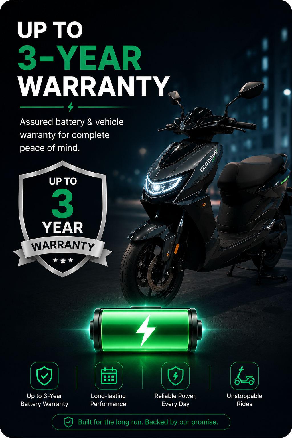 Up to 3-Year Warranty
